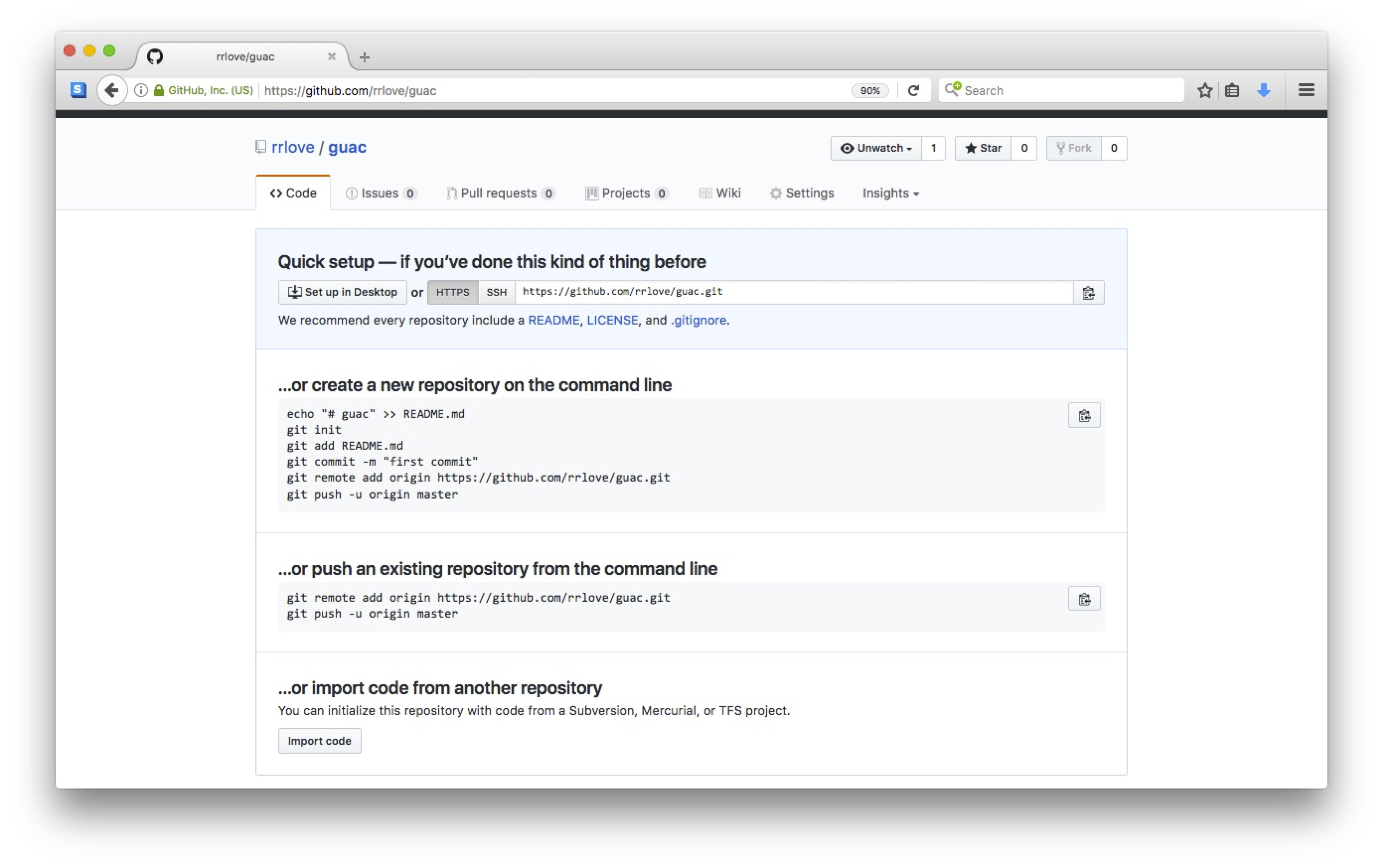 Creating a Repository on GitHub (Step 3)